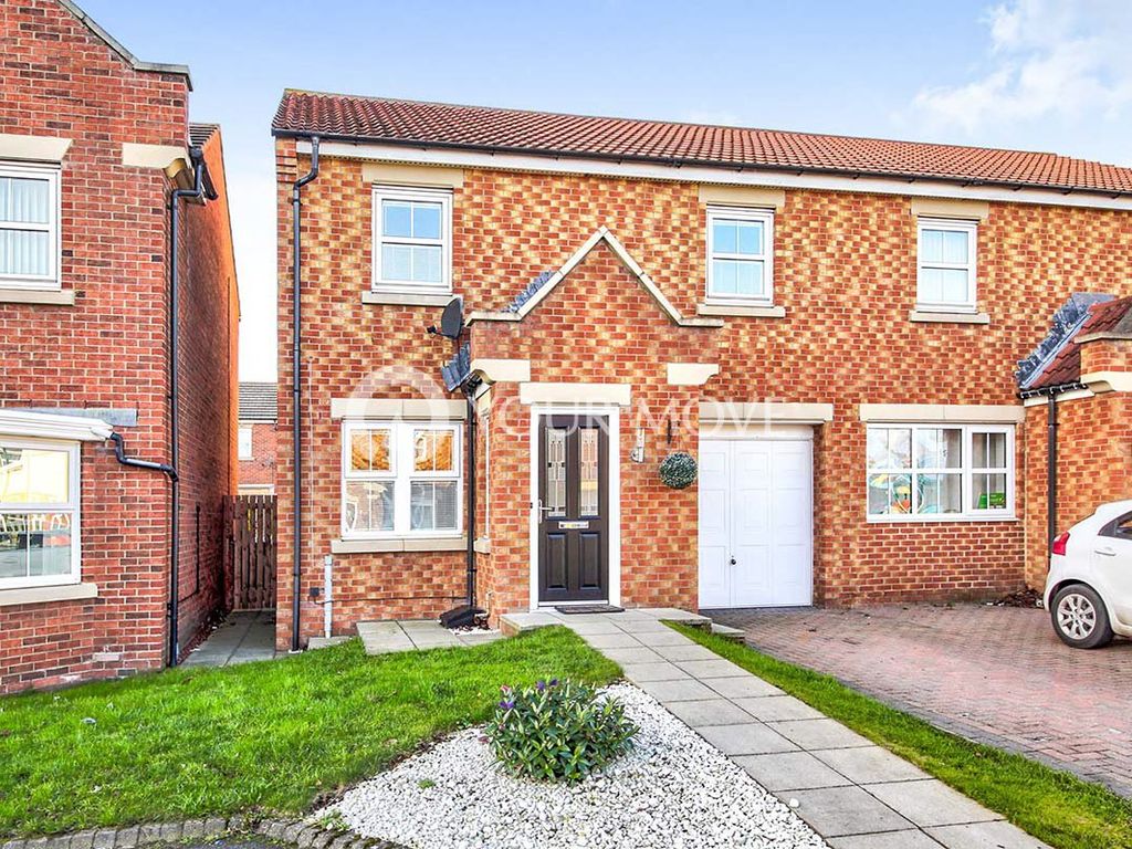 3 bed semi-detached house for sale in wiltshire gardens, wallsend, tyne and wear ne28