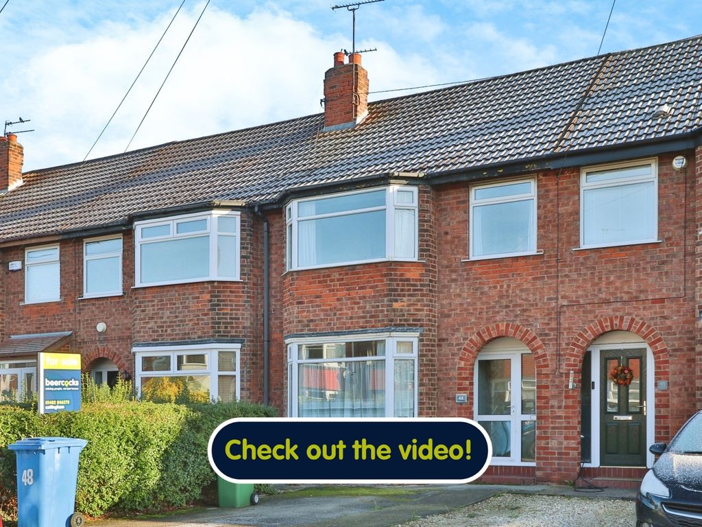 3 bed terraced house for sale in Strathcona Avenue, Hull HU5, £120,000