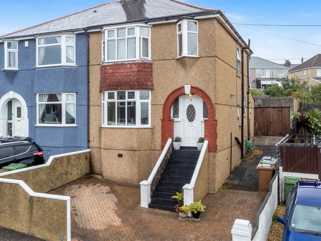 3 bed semidetached house for sale in Elwick Gardens, Plymouth PL3, £