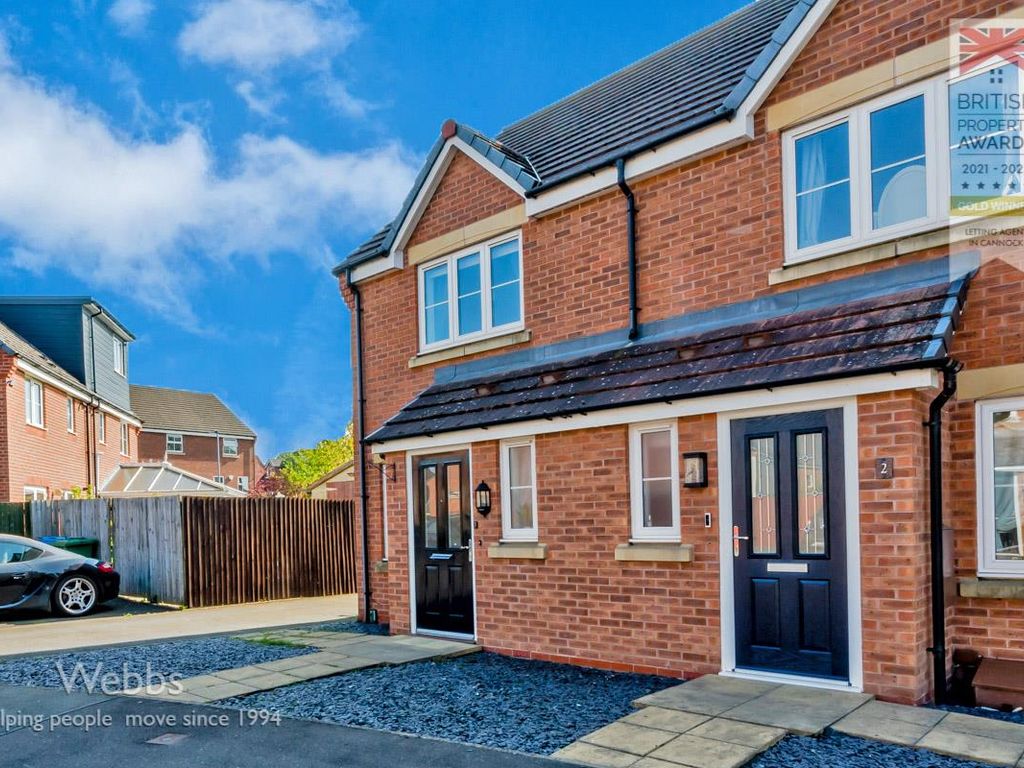 2 bed semidetached house to rent in Violet Close, Huntington, Cannock