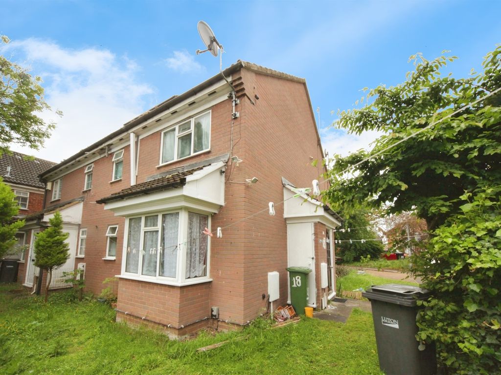 1 bed end terrace house for sale in Dorrington Close, Luton LU3, £ ...