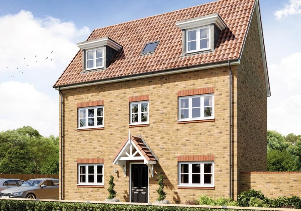 New home, 4 bed detached house for sale in "Moulton" at Primrose Close