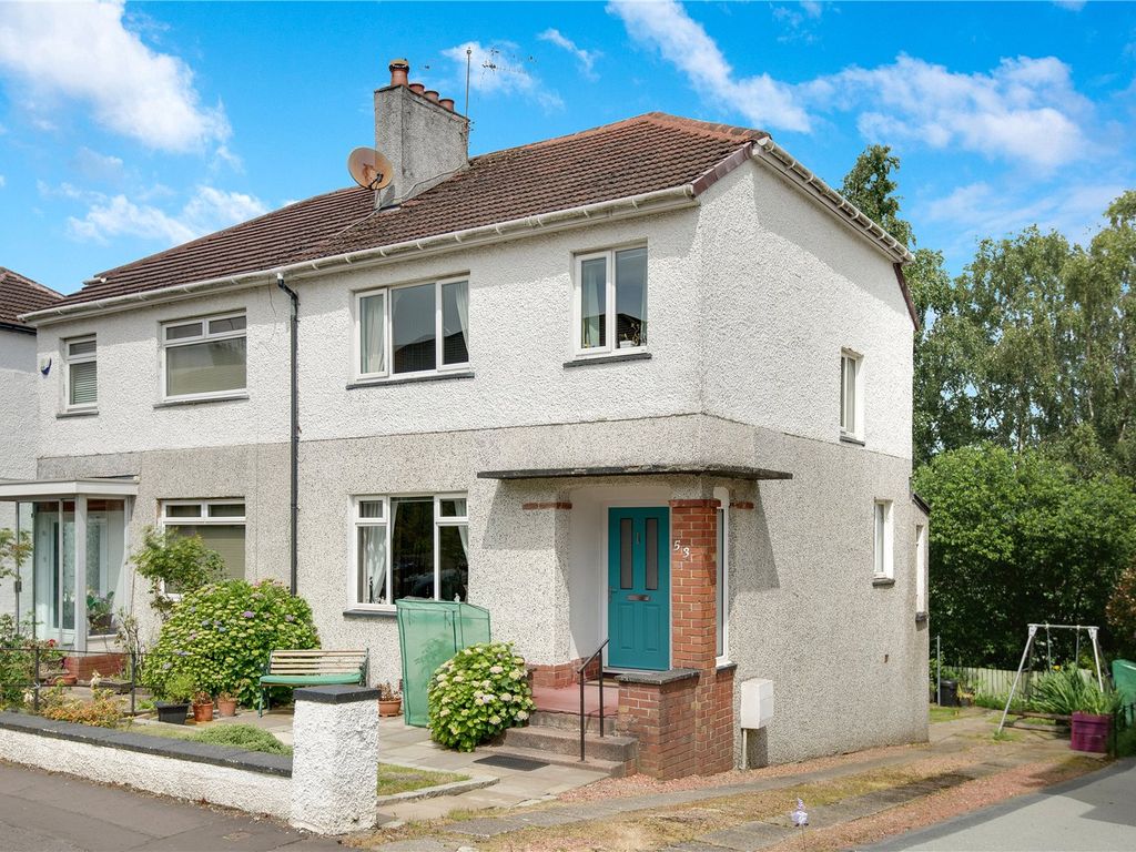4 bed semidetached house for sale in Whitton Drive, Giffnock, Glasgow