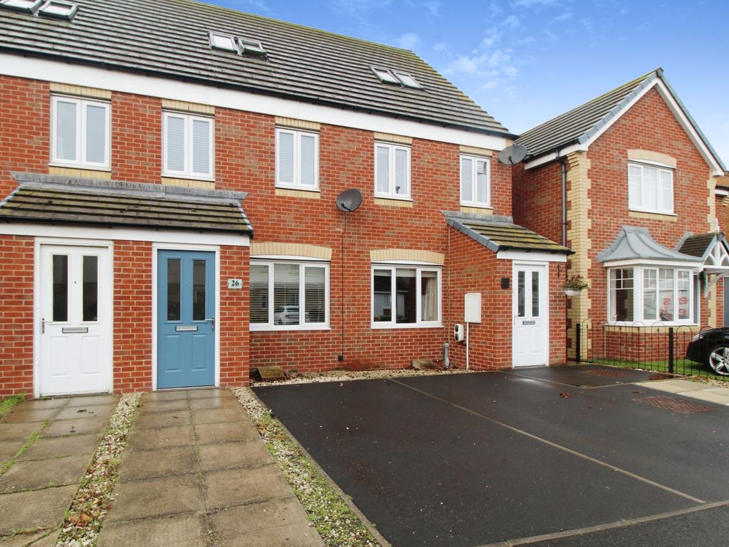 3 bed terraced house for sale in Oberon Way, South Shore, Blyth NE24, £