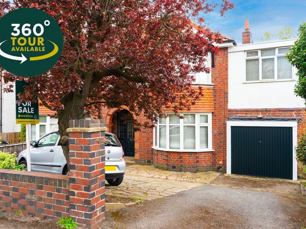 4 bed semidetached house for sale in Wigston Road, Oadby, Leicester