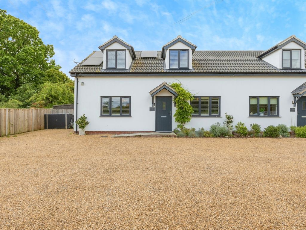 4 bed semidetached house for sale in Cake Street, Old Buckenham, Attleborough NR17, £475,000