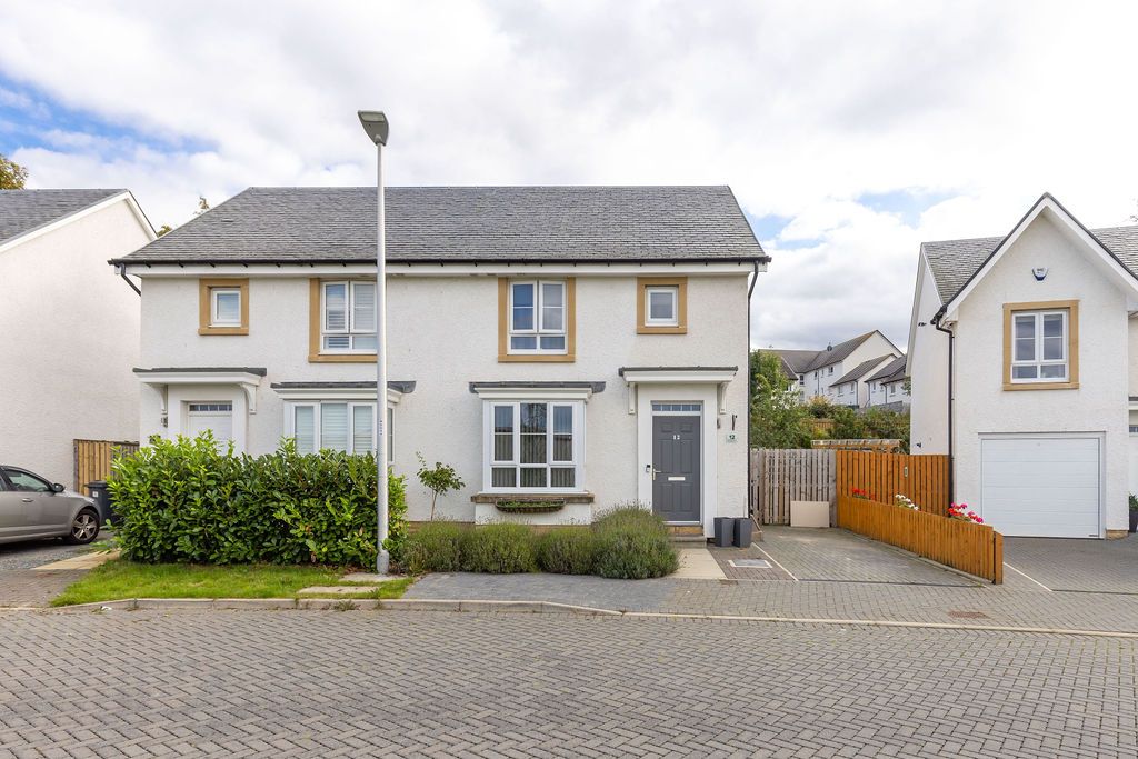 3 bed semidetached house for sale in 12 Ryndale Drive, Dalkeith EH22