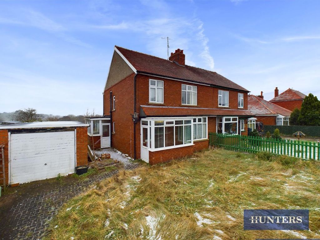 3 bed semidetached house for sale in Stone Quarry Road, Burniston, Scarborough YO13, £230,000