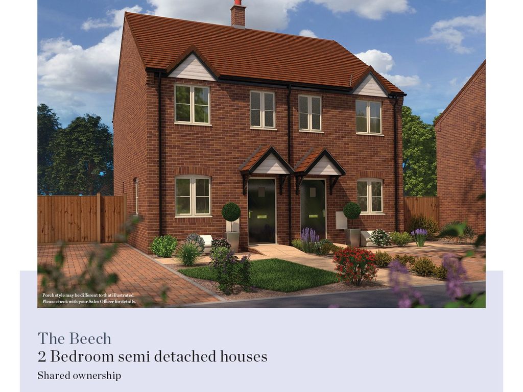 New home, 2 bed semidetached house for sale in Saxelby Road, Asfordby