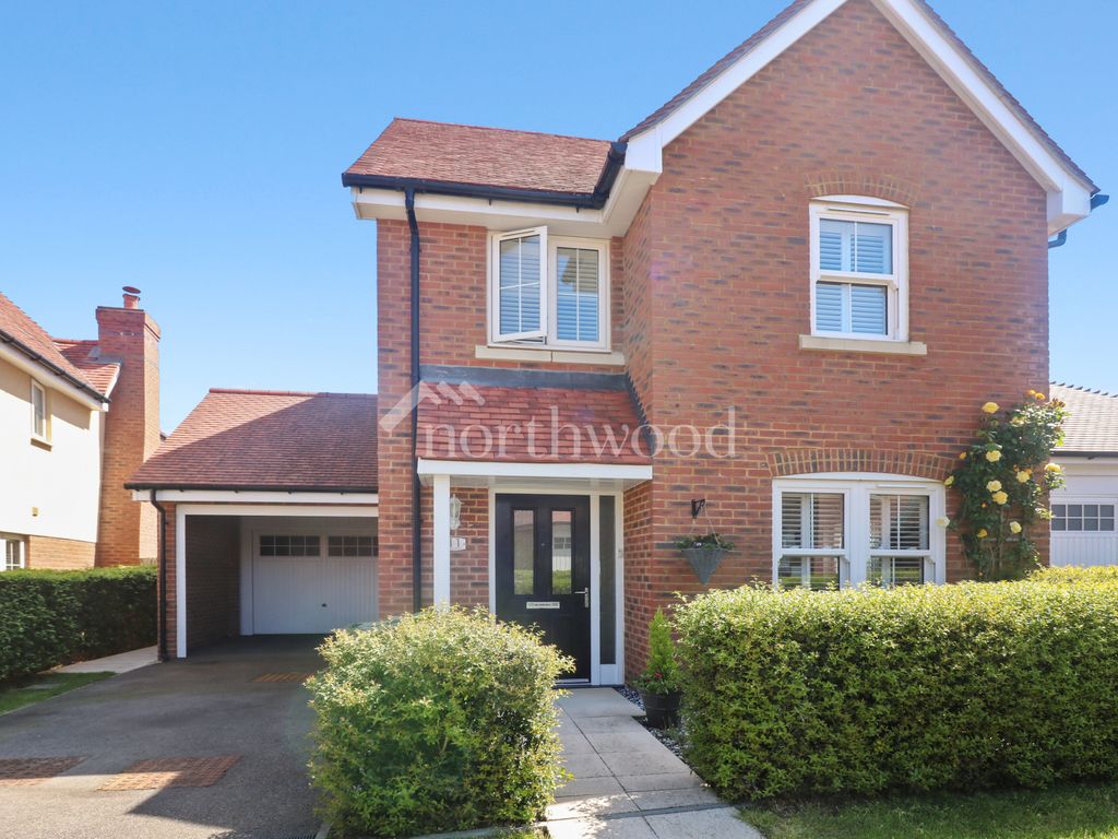 3 bed detached house for sale in Captains Wood, Finberry, Ashford TN25, £435,000 Zoopla