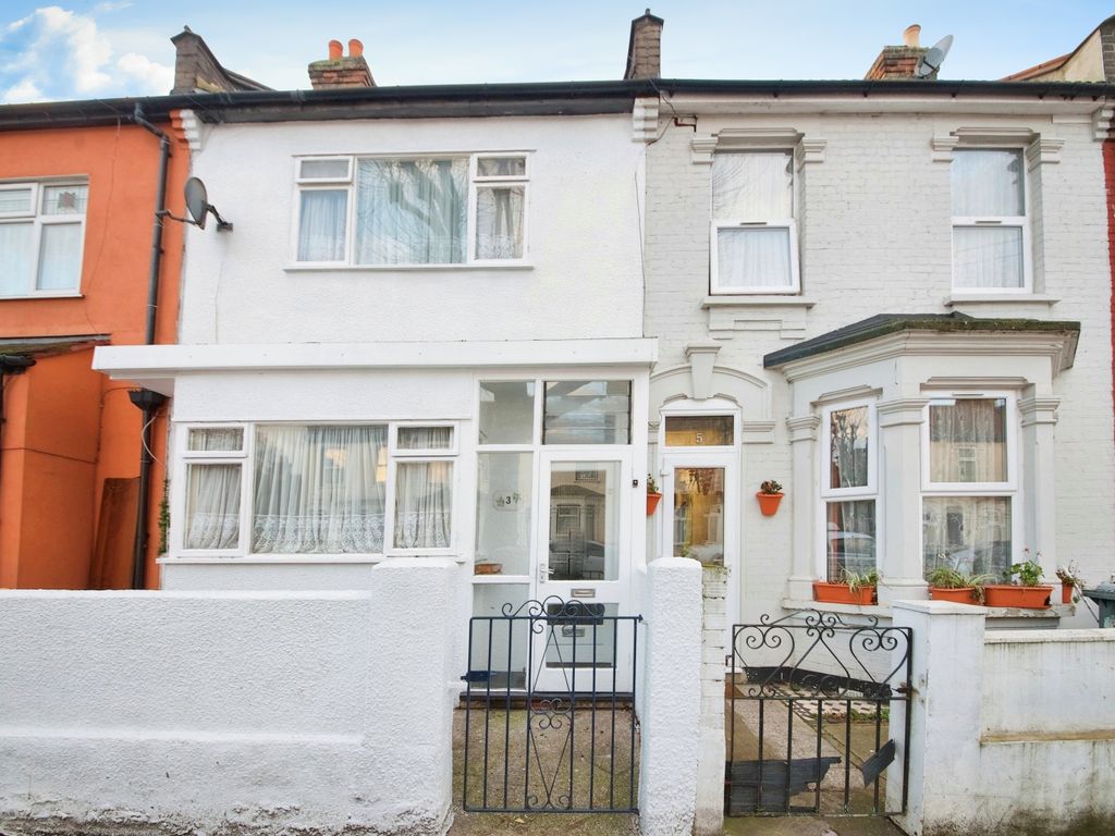 3 bed terraced house for sale in Norfolk Road, East Ham, London E6, £