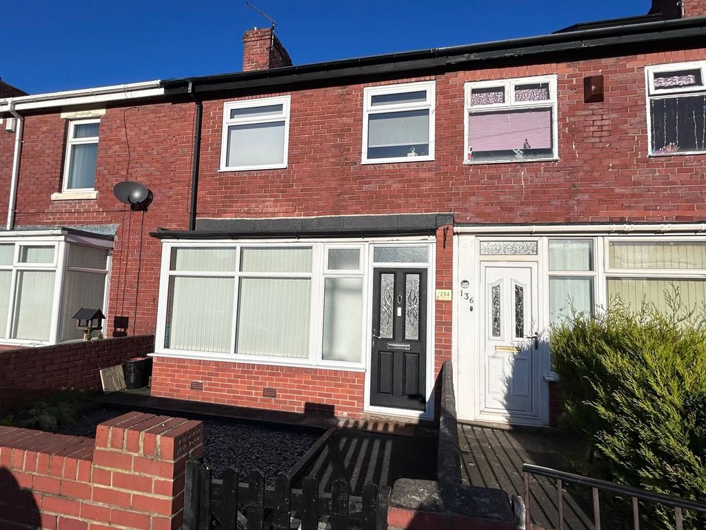 3 bed terraced house for sale in Newbiggin Road, Ashington NE63, £