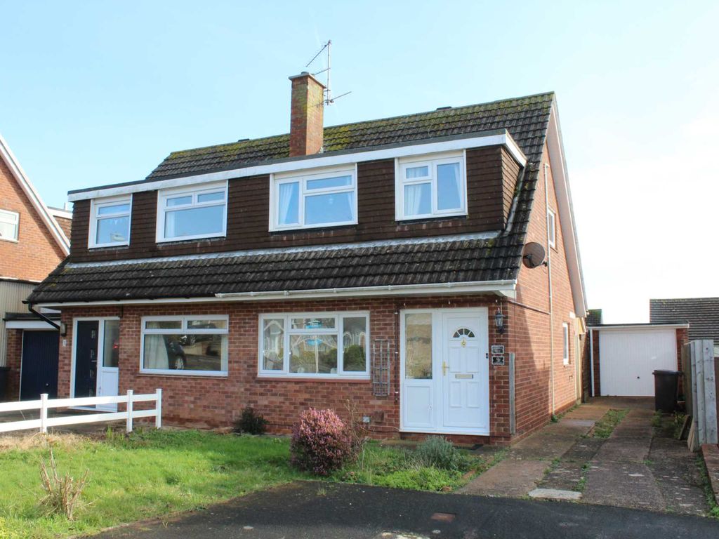 3 bed semidetached house for sale in Norman Close, Exmouth EX8, £