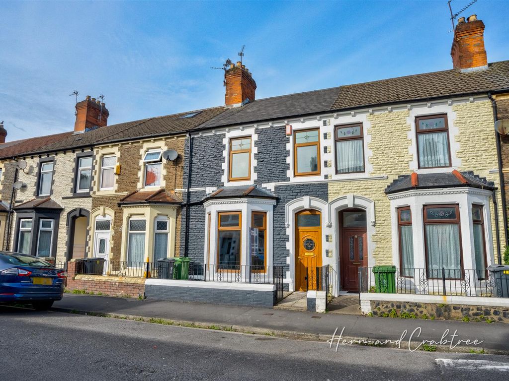 4 bed terraced house for sale in Penhevad Street, Cardiff CF11, £