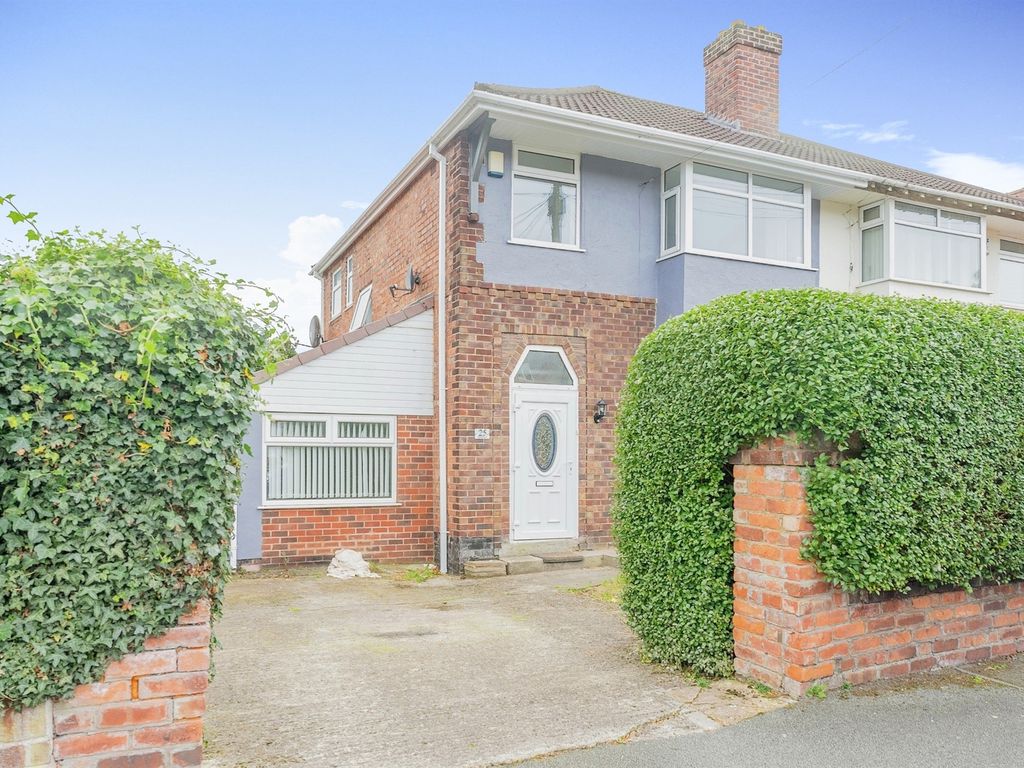 3 bed semidetached house for sale in Oak Road, Bebington, Wirral CH63