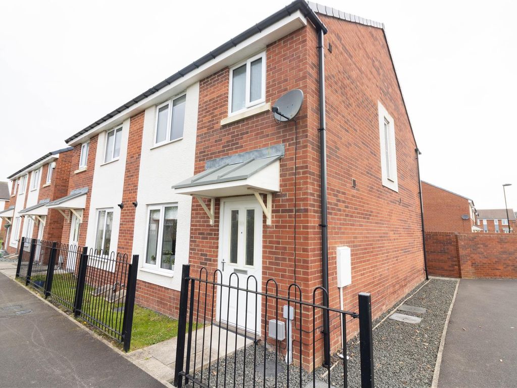 3 bed semidetached house for sale in Miller Close, Newcastle Upon Tyne