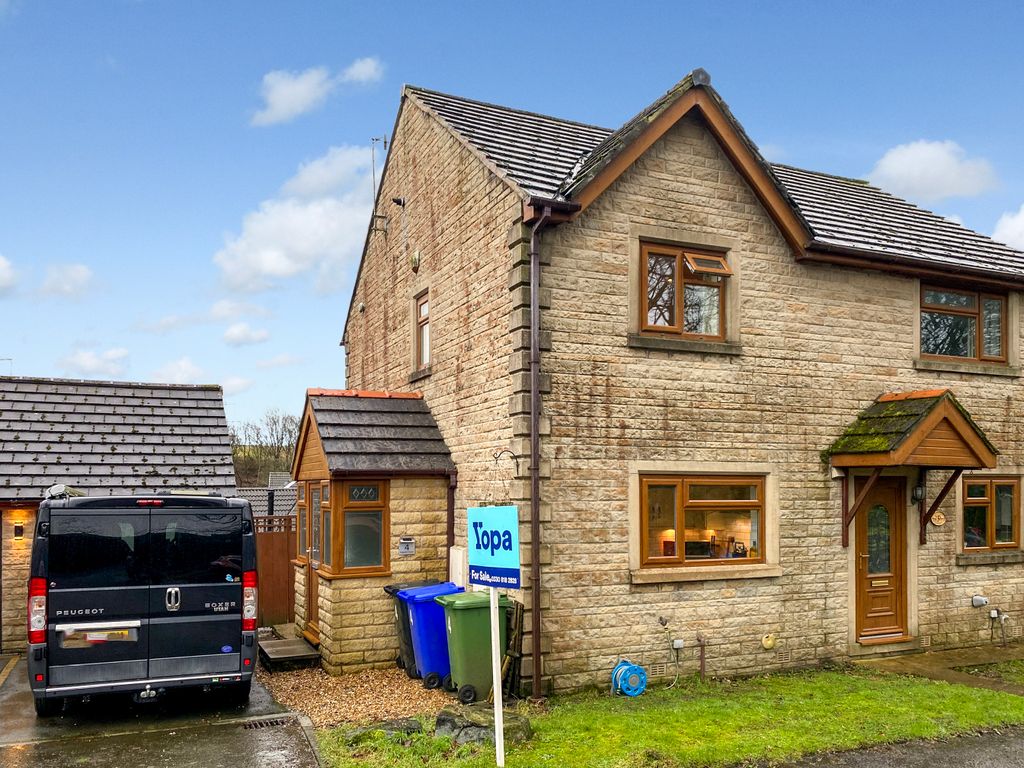 2 bed semidetached house for sale in Heald Close, Weir, Bacup OL13