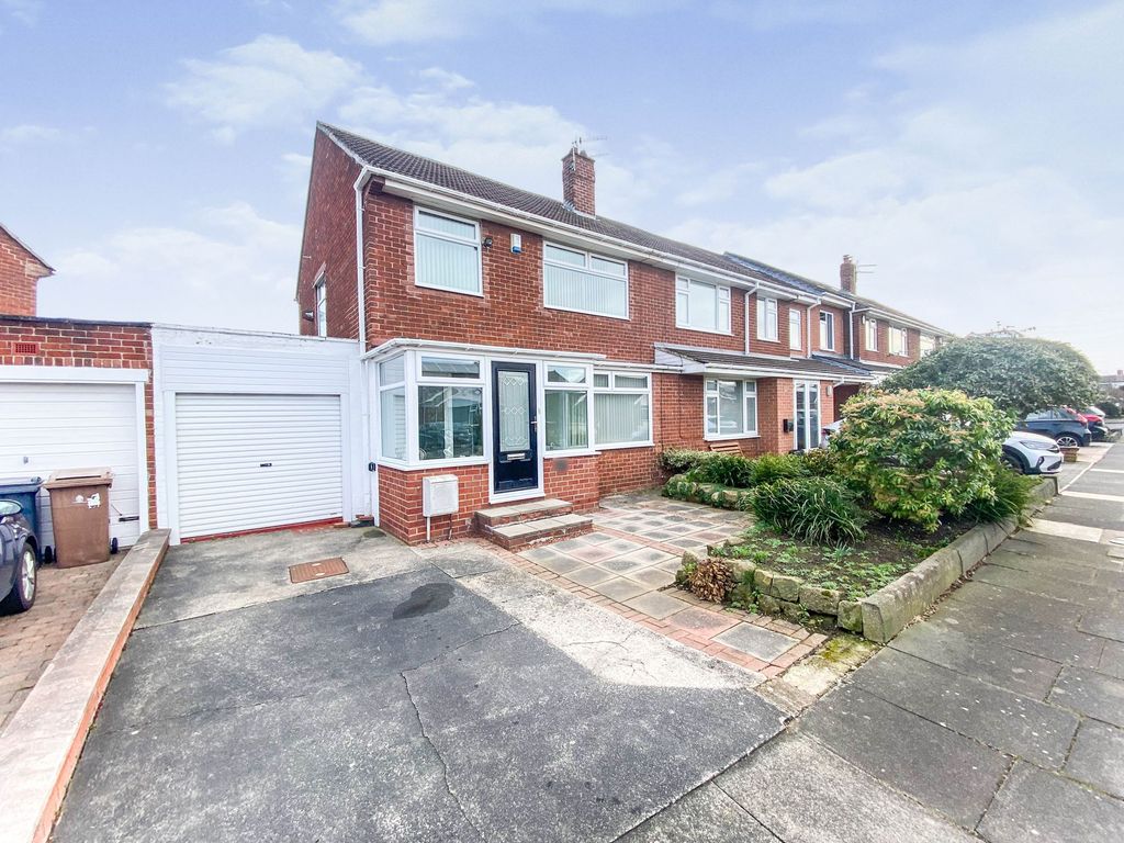 3 bed semidetached house for sale in Weardale Avenue, Forest Hall, Newcastle Upon Tyne NE12