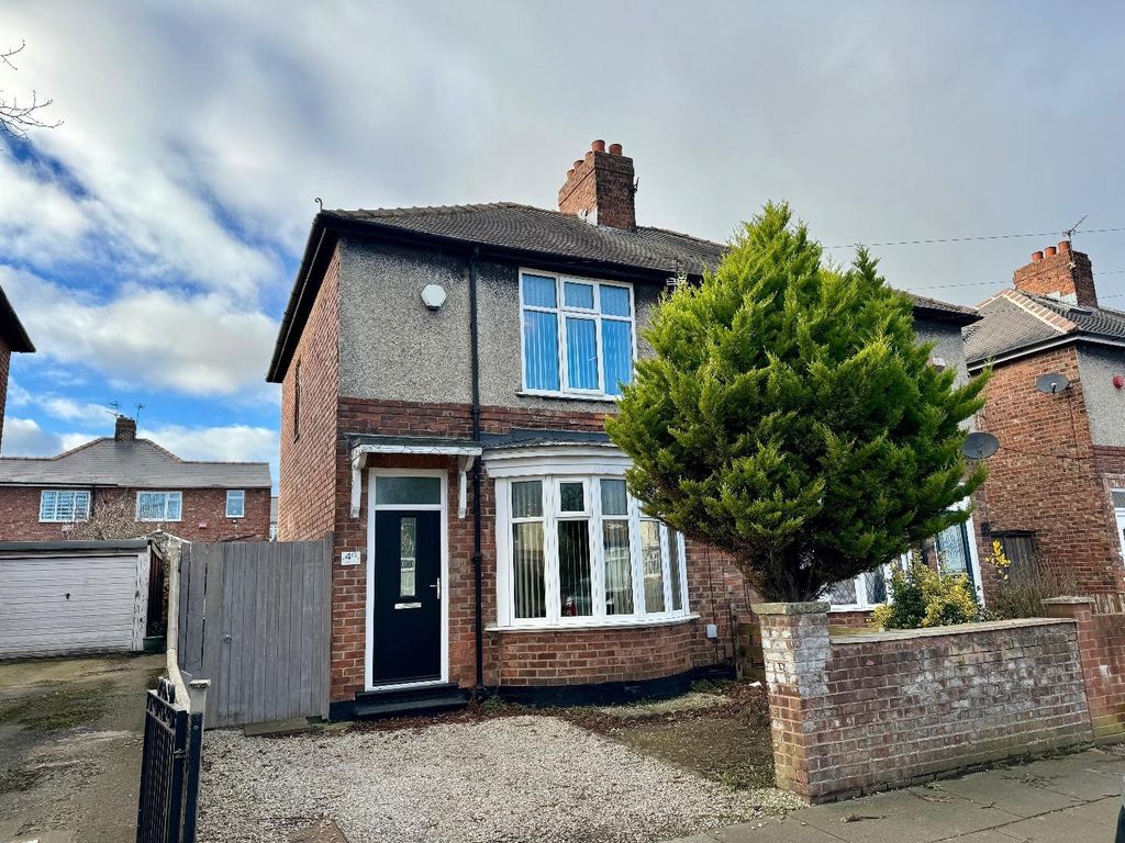 2 bed semidetached house for sale in Davison Road, Darlington DL1, £