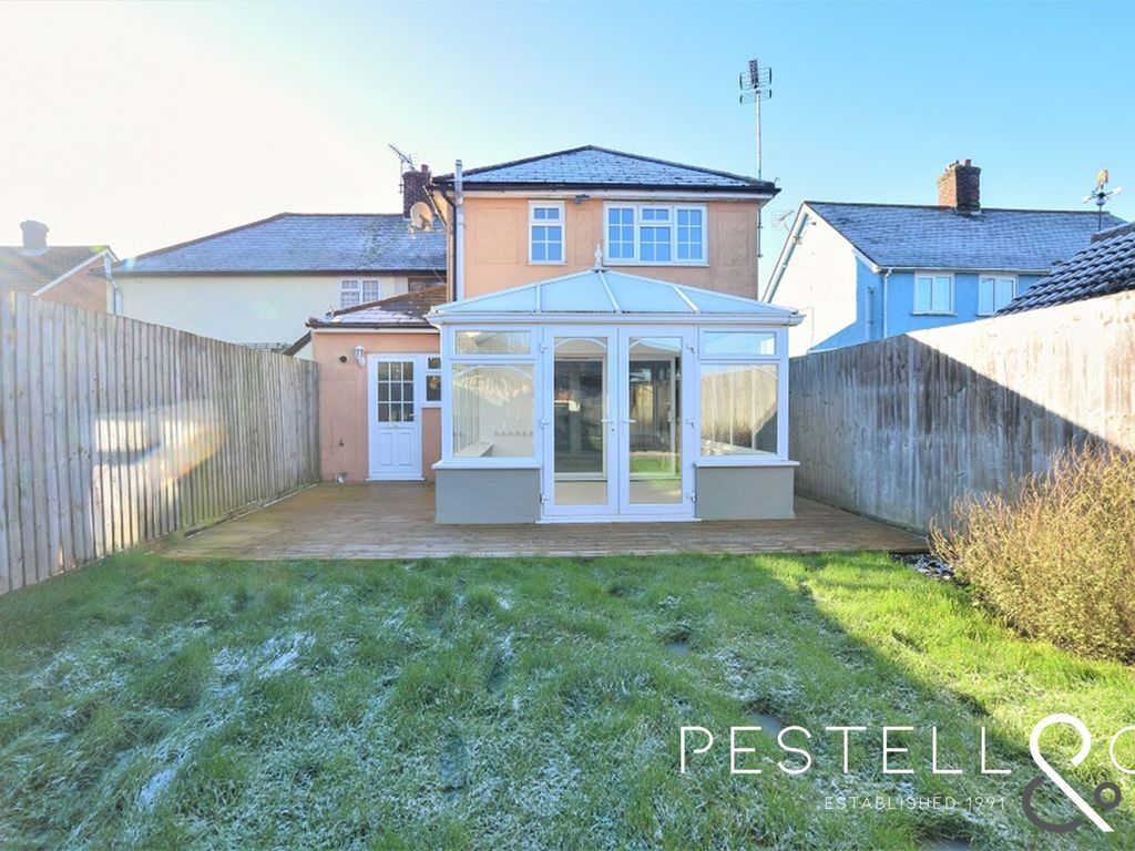 1 bed semidetached house to rent in Bannister Green Villas, Felsted