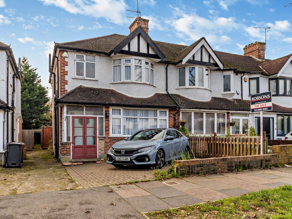 3 bed semidetached house for sale in Rickmansworth Road, Pinner HA5, £