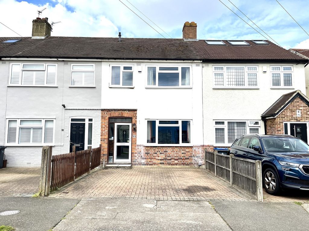 3 bed terraced house for sale in Roebuck Road, Chessington, Surrey. KT9