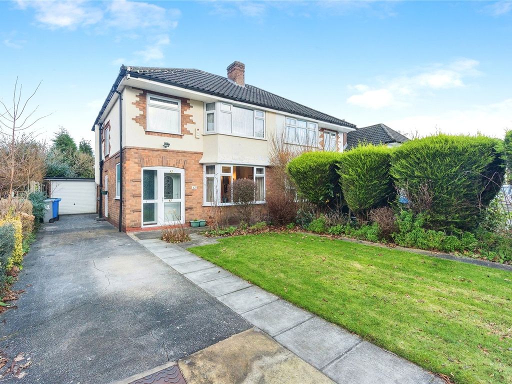 3 bed semidetached house for sale in Harewood Avenue, Sale, Greater Manchester M33, £425,000