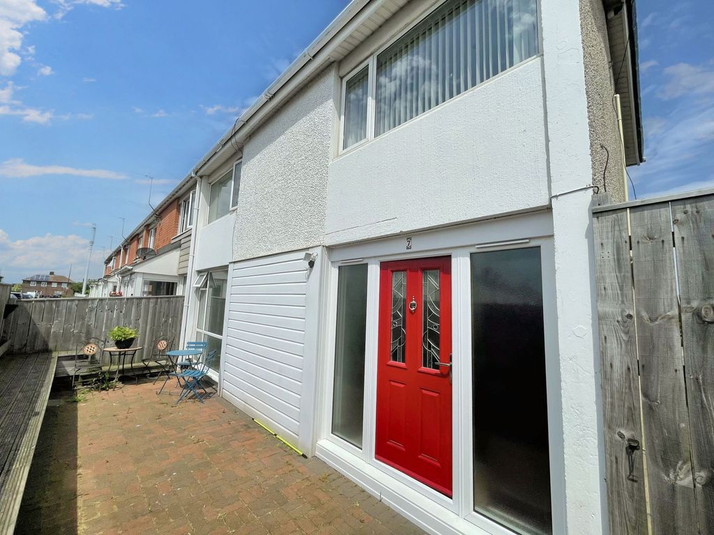 3 bed terraced house for sale in Amble Avenue, South Shields NE34, £