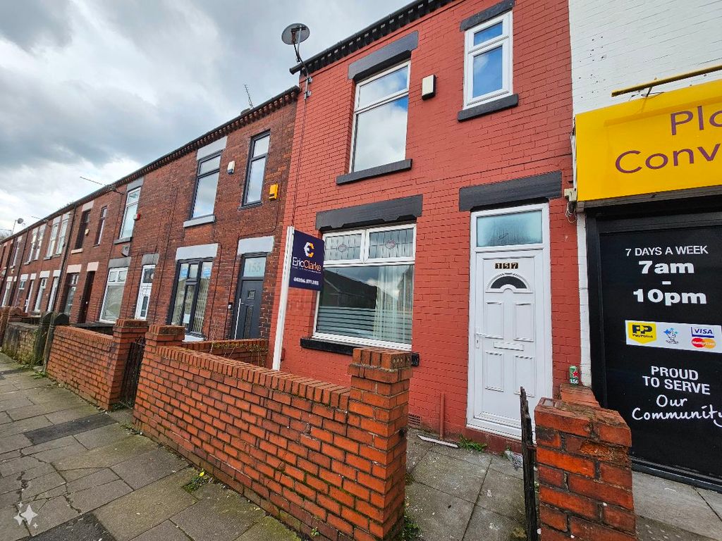 3 bed terraced house to rent in Plodder Lane, Farnworth, Bolton BL4, £