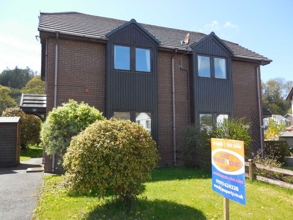 2 bed semidetached house for sale in Cwrt Y Cadno, Llanilar SY23, £