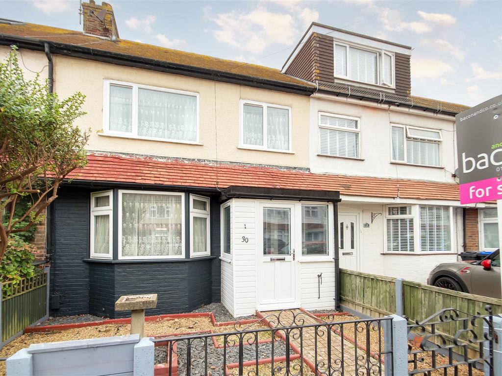 3 bed terraced house for sale in Annweir Avenue, Lancing BN15, £350,000