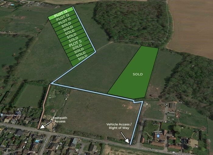 Land for sale in Land Off New Farm Drive, Abridge, Romford, Essex RM4