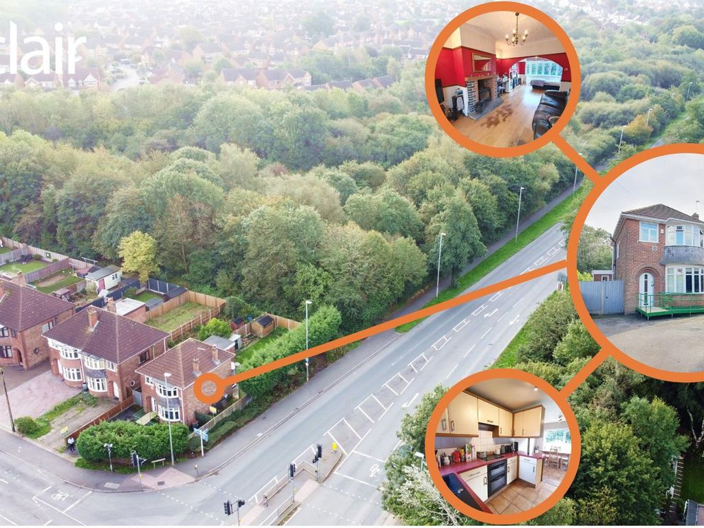 3 bed detached house for sale in Broom Leys Road, Coalville