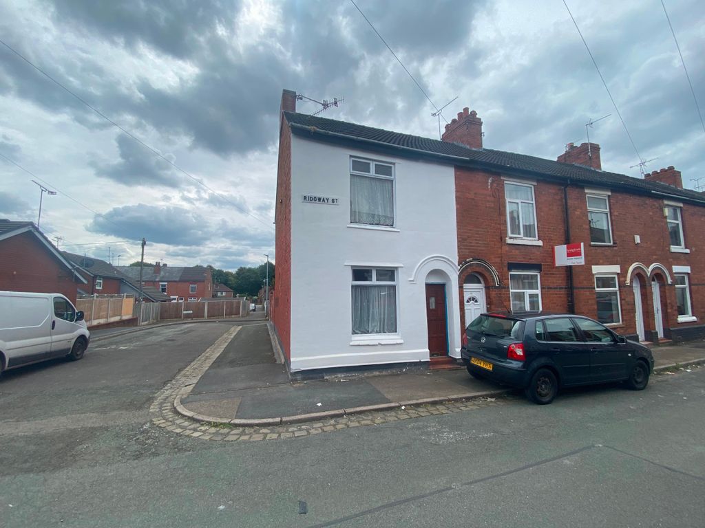 2 bed end terrace house for sale in Ridgway Street, Crewe CW1, £70,000