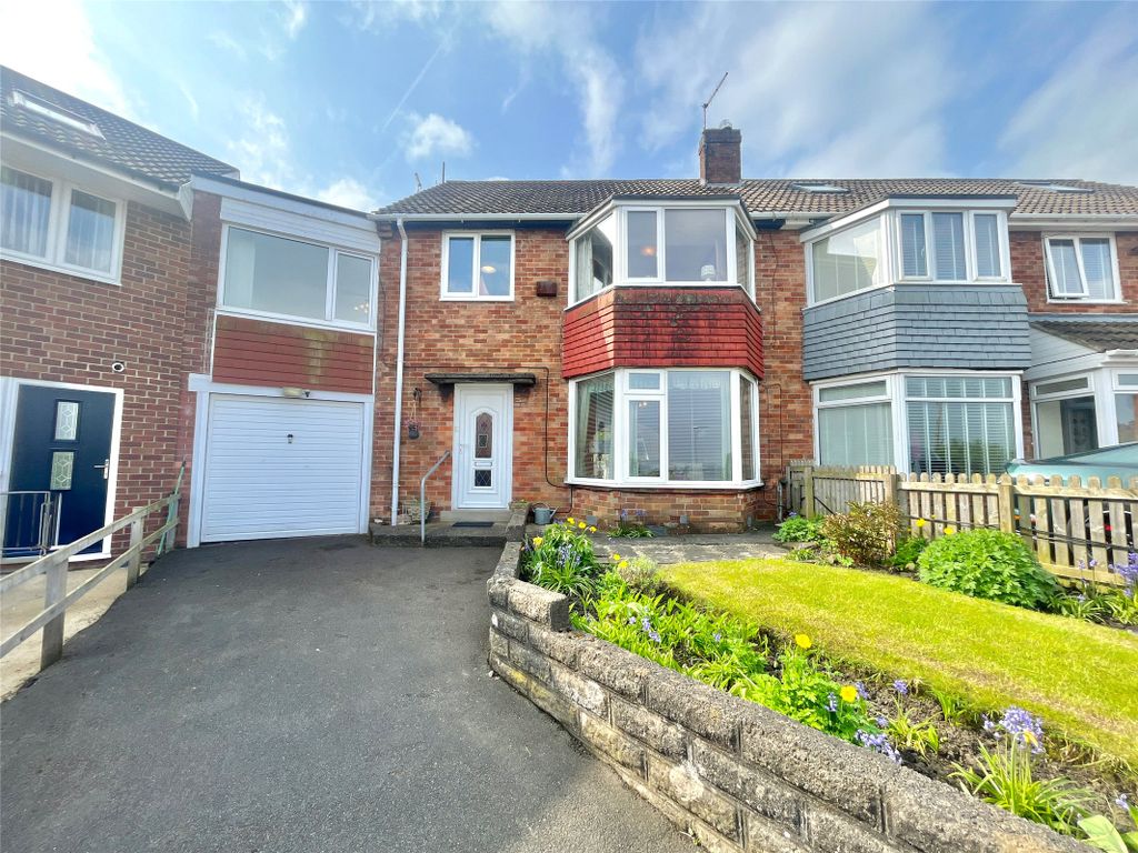 4 bed terraced house for sale in Borrowdale, Whickham NE16, £280,000