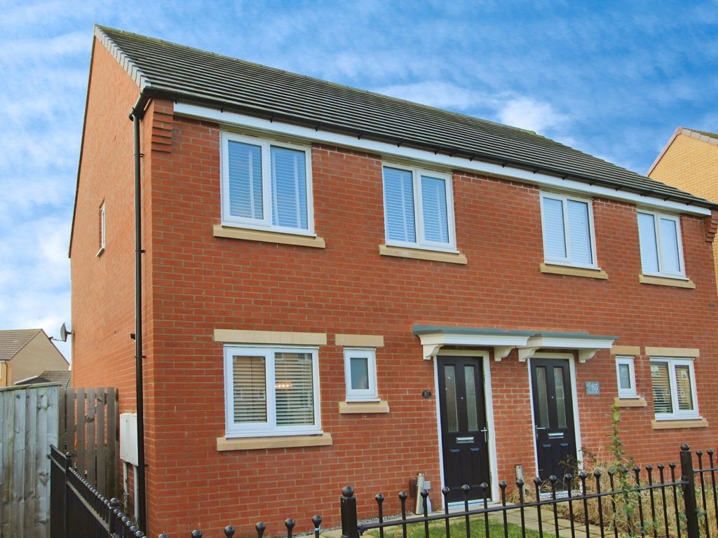 3 bed semidetached house for sale in Lazonby Way, Newcastle Upon Tyne