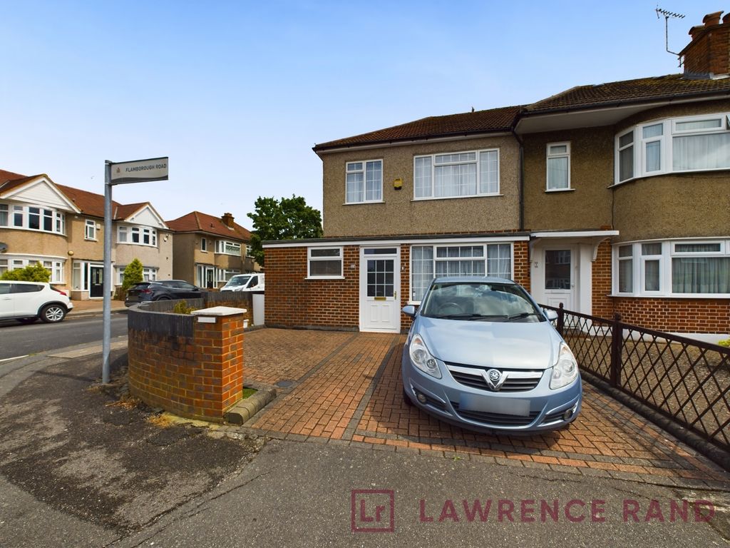 3 bed end terrace house for sale in Flamborough Road, Ruislip HA4, £
