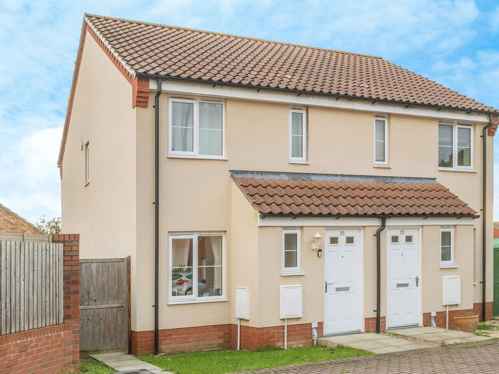 2 bed semidetached house for sale in Liz Jones Way, Aylsham, Norwich