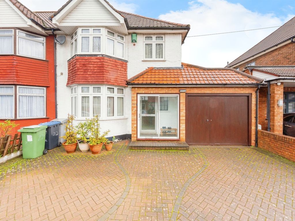 4 bed semidetached house for sale in Derek Avenue, Wembley HA9, £