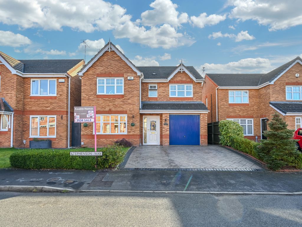 4 bed detached house for sale in Stephenson Way, Hednesford, Cannock