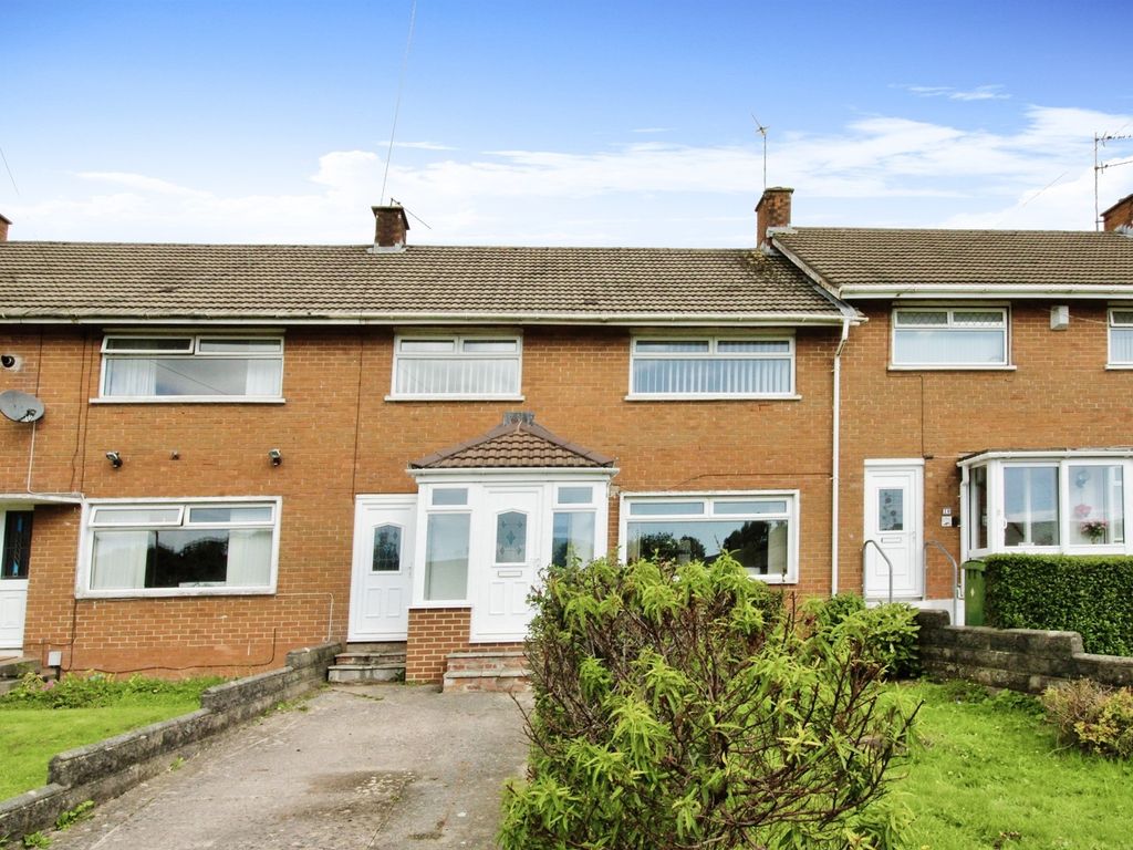3 bed terraced house for sale in Braunton Crescent, Llanrumney, Cardiff