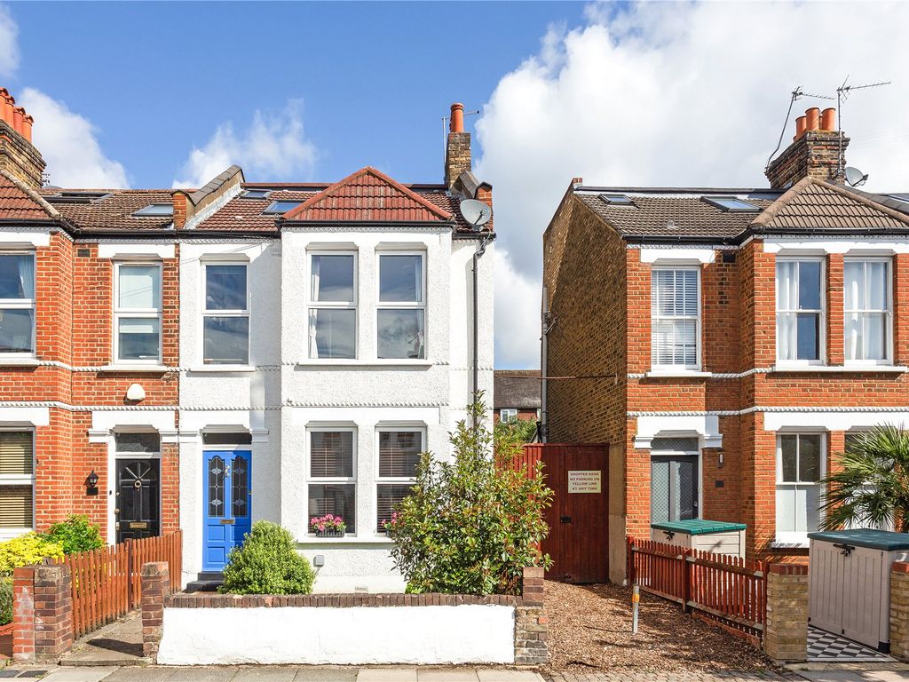4 bed end terrace house for sale in Effra Road, London SW19, £1,200,000