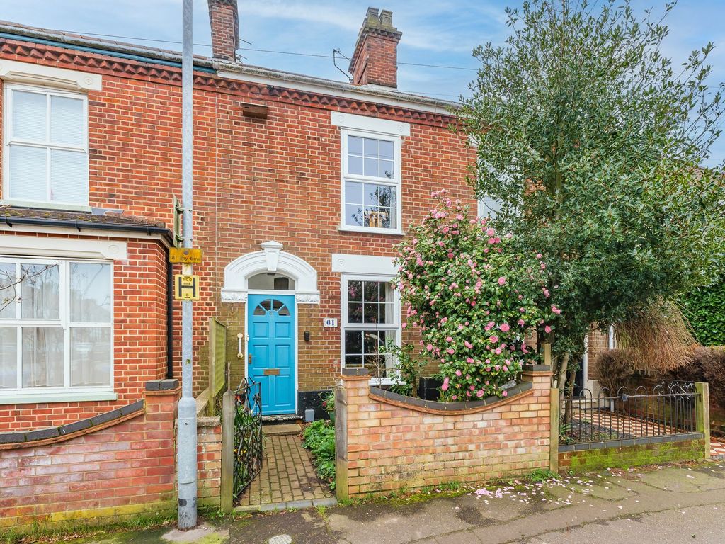 2 bed terraced house for sale in Melrose Road, Norwich NR4, £240,000