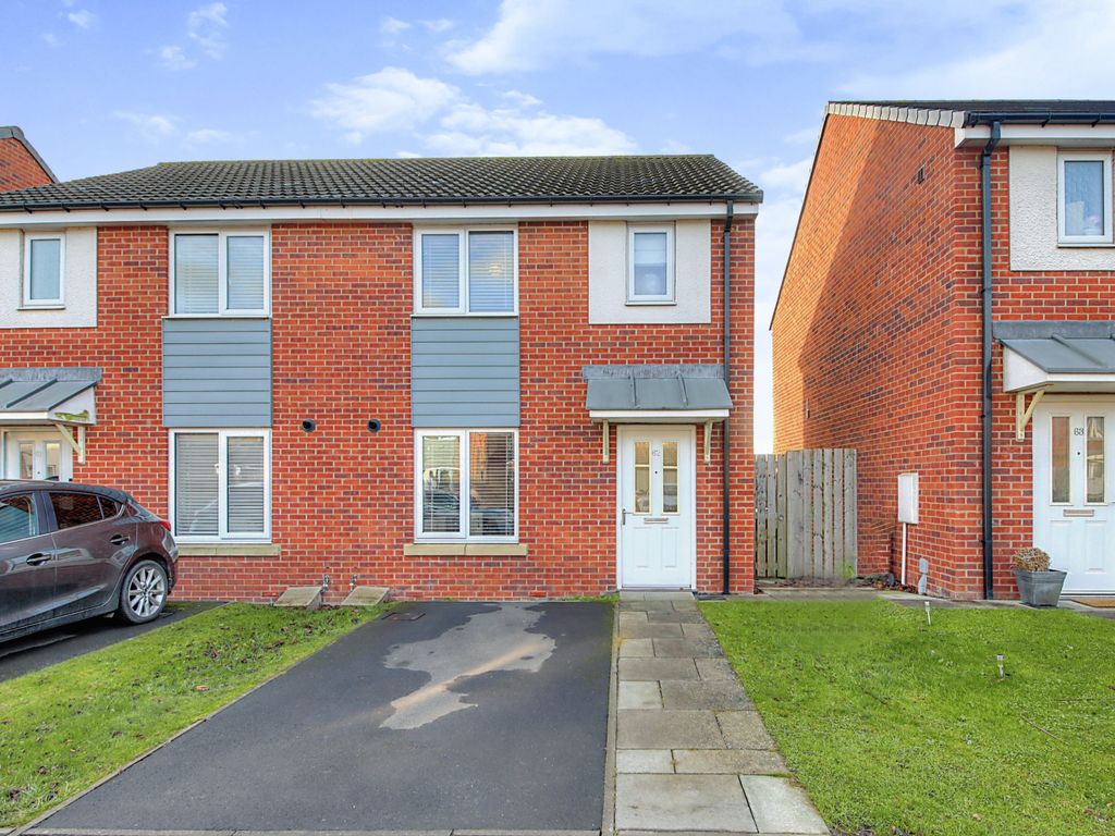 3 bed semidetached house for sale in Miller Close, Palmersville NE12