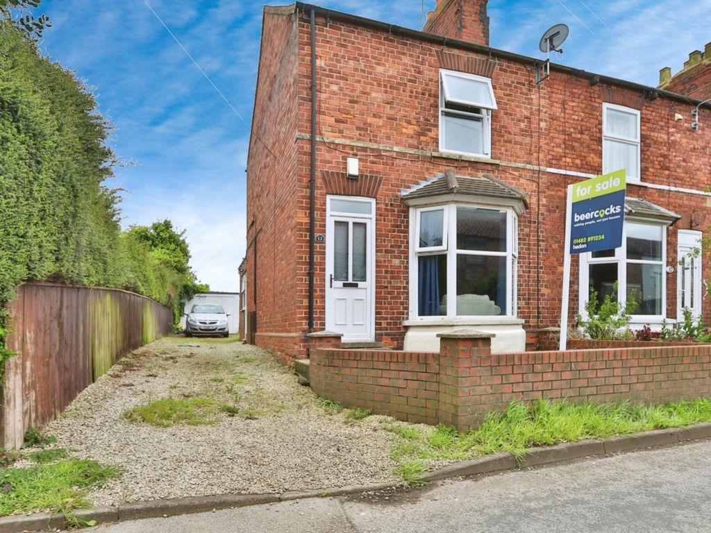 2 bed end terrace house for sale in Cross Street, Aldbrough, Hull HU11