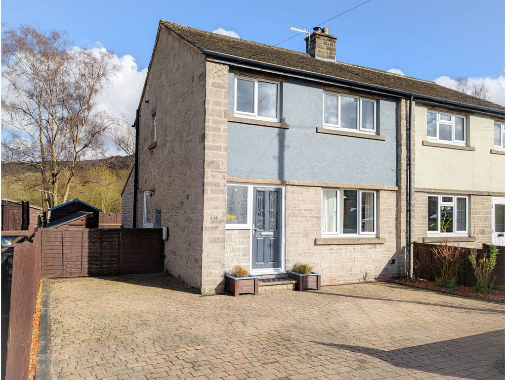 3 bed semidetached house for sale in Springfield Road, Bradwell S33, £