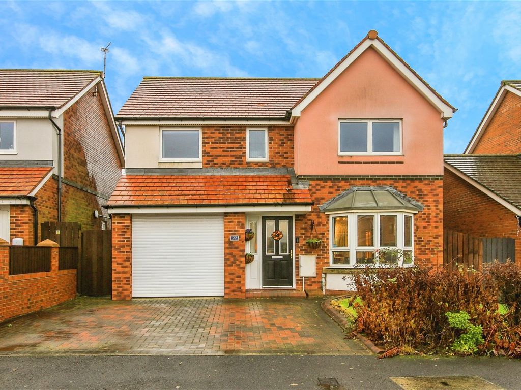 4 bed detached house for sale in Coneygarth Place, Ashington NE63, £