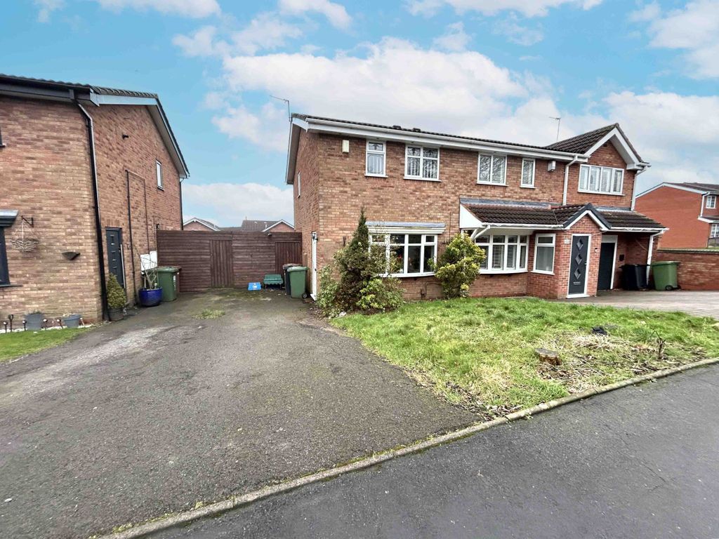2 bed semidetached house for sale in Redwood Way, Willenhall WV12, £