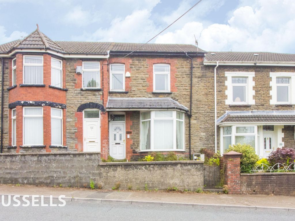 3 bed terraced house for sale in High Street, Pengam, Blackwood NP12, £