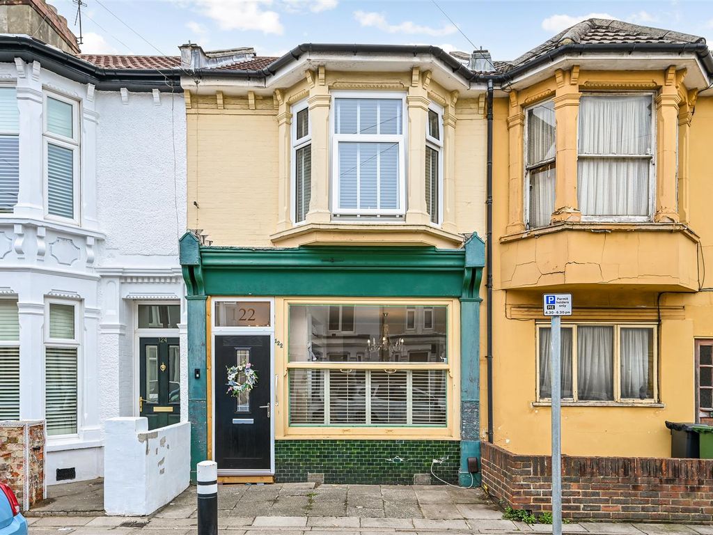 3 bed terraced house for sale in Haslemere Road, Southsea PO4, £280,000